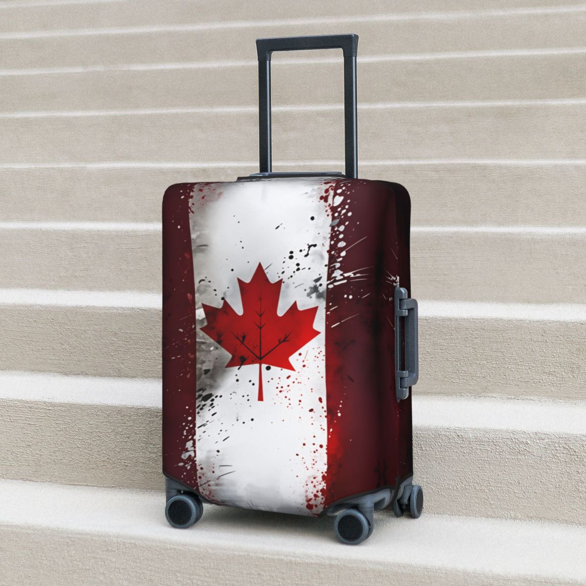 Travel Accessories Canada - Funda para maleta con bandera de