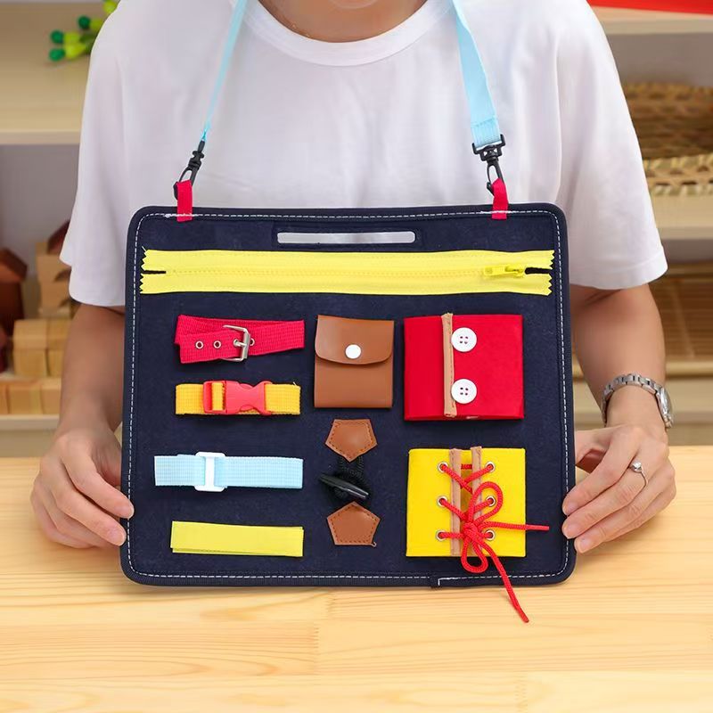 Travel Accessories Toddler - Tablero ocupado Montessori para niños pequeños,