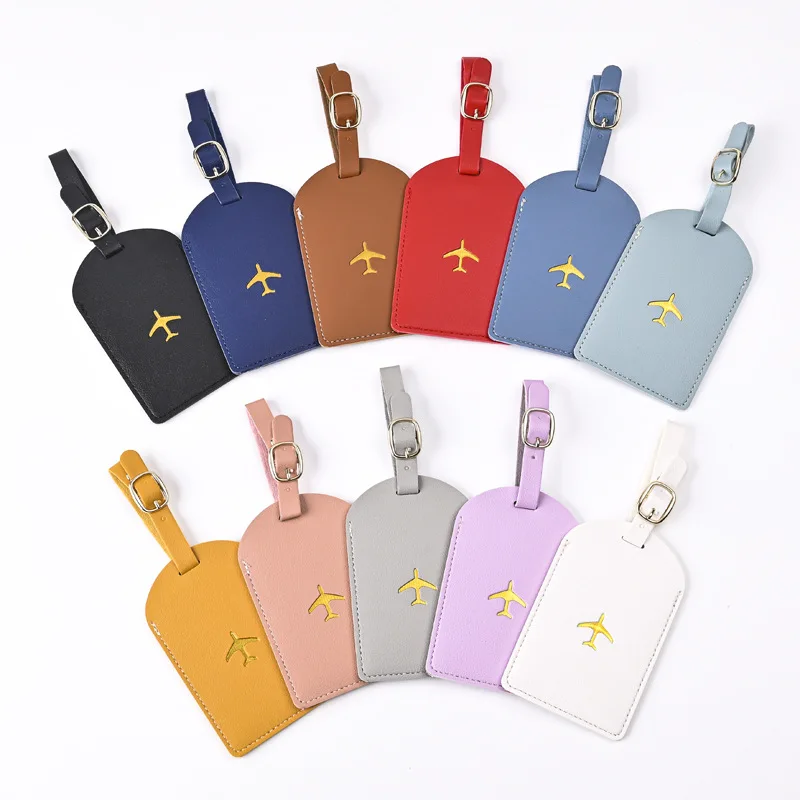 Luggage Tag Leather - 1 unidad de etiqueta gruesa de