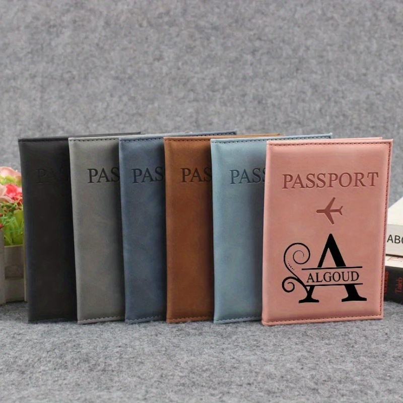 Travel Accessories Gifts For Her - Porta Pasaportes Personalizado con Iniciales en