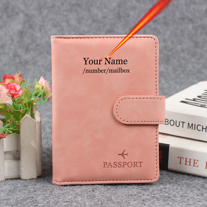 Travel Accessories Rfid - Funda para pasaporte con botón magnético,