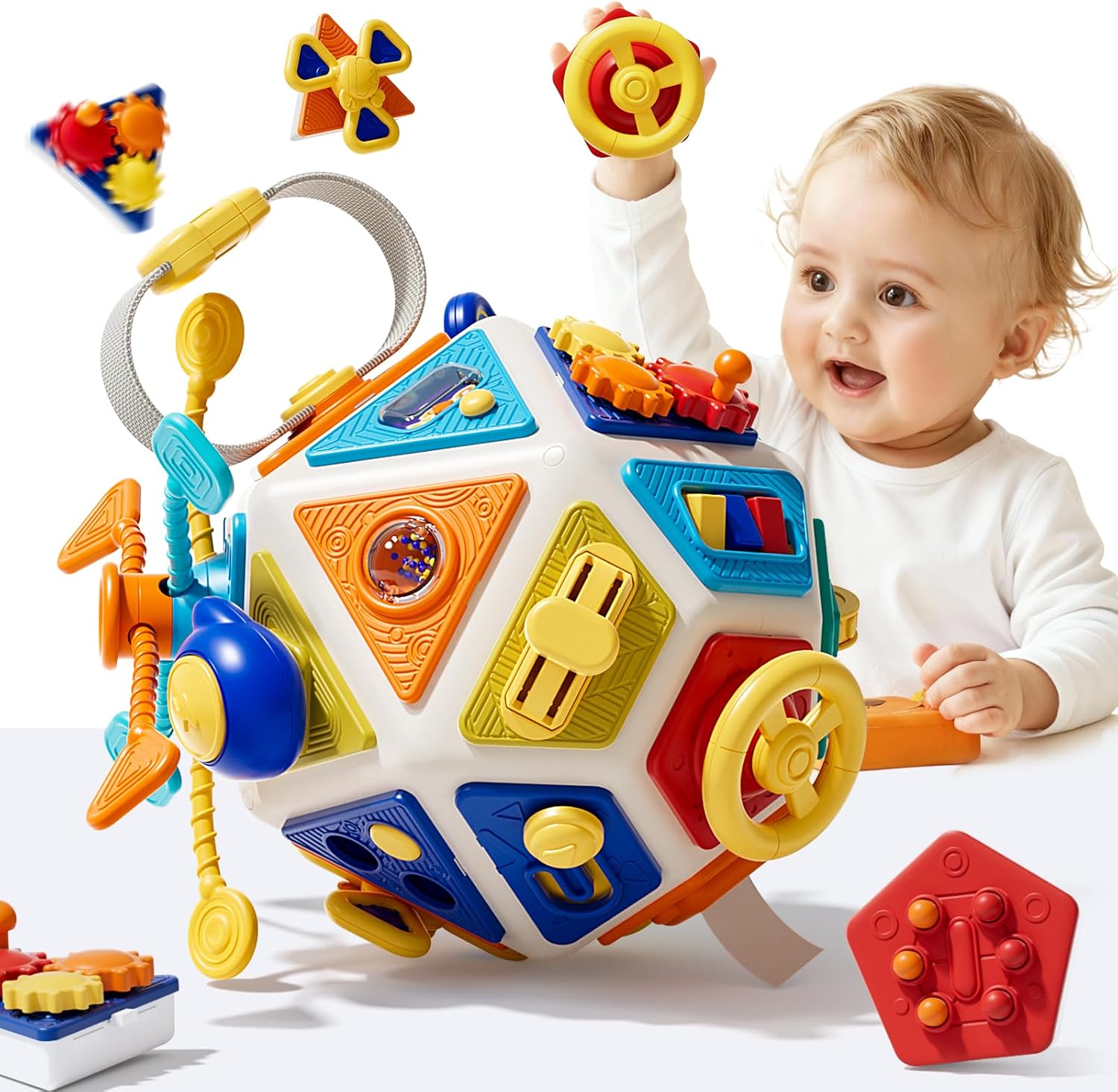 Travel Accessories Toddler - Tablero de actividades para bebés, cubo