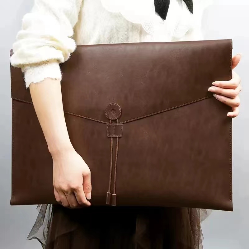 Document Organizer Folder - Bolsa de documentos de cuero PU,