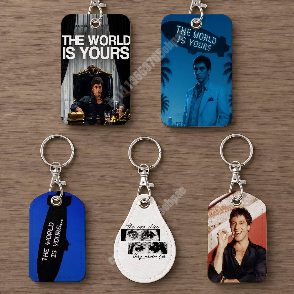 Luggage Tag Leather - The World is Yours T-Tony M-Montana