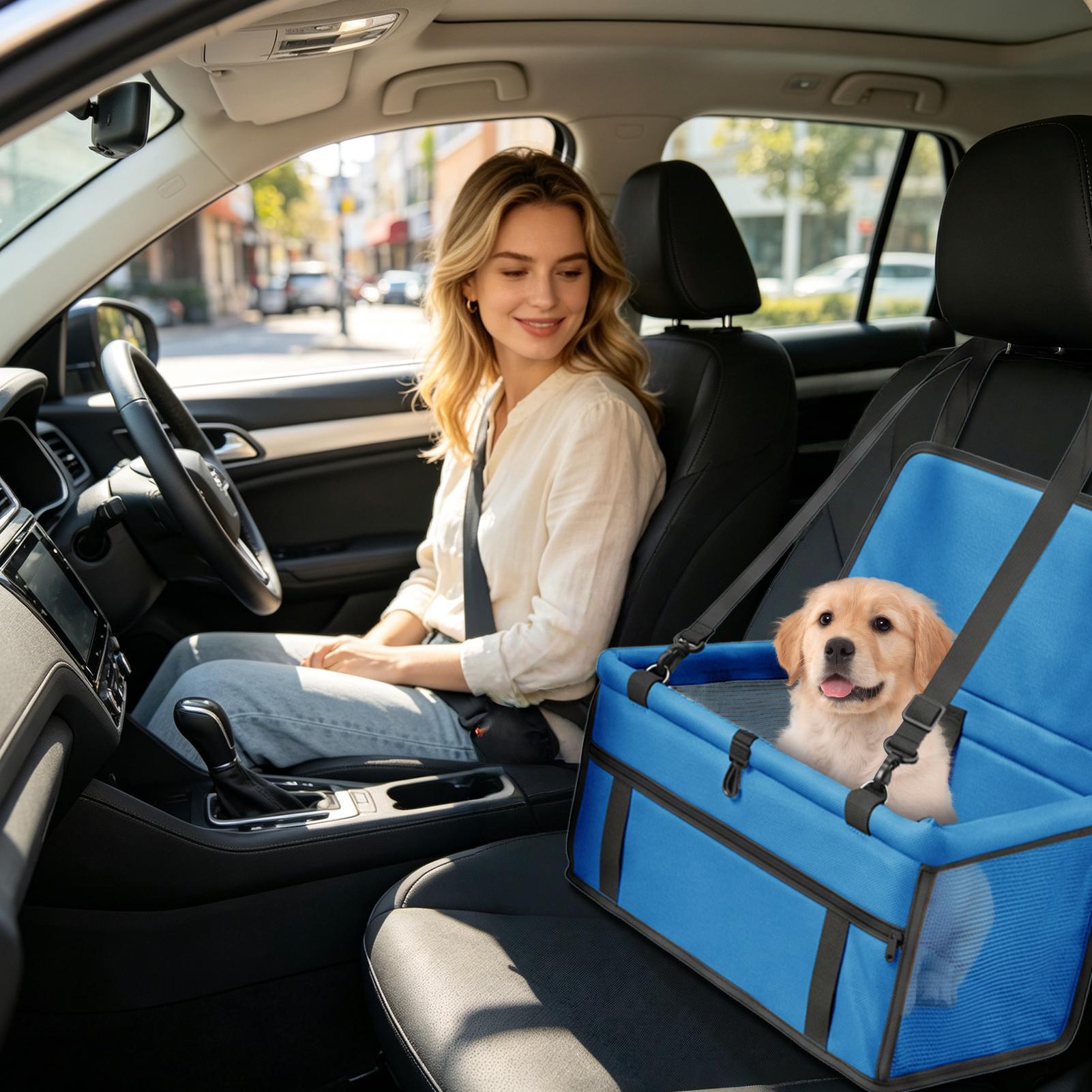 Travel Accessories Under 10 - Asiento de coche para perros pequeños,