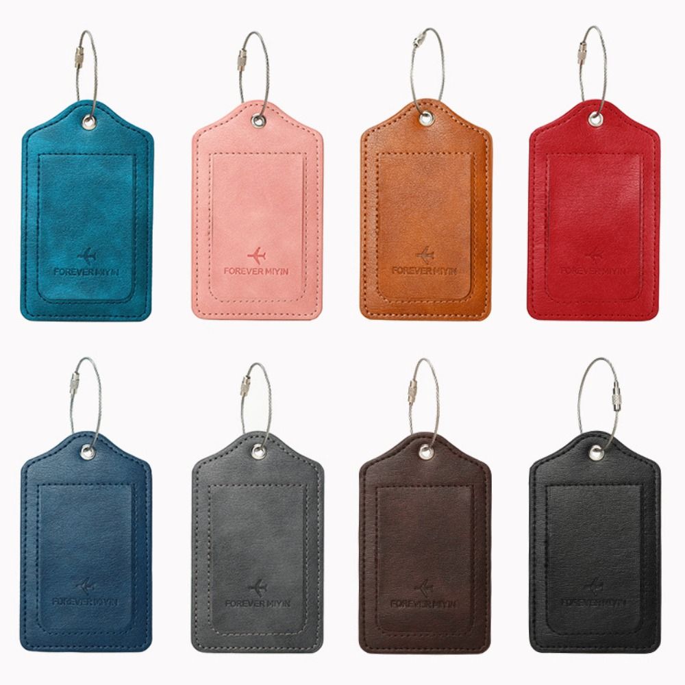 Luggage Tag Leather - Etiquetas de equipaje de cuero con