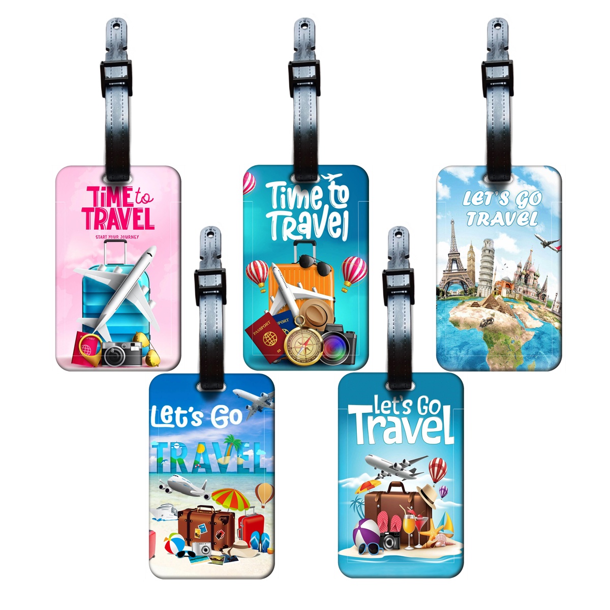 Luggage Tag Leather - Etiqueta de Equipaje Estilo Viaje para