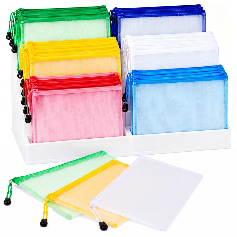 Document Organizer Folder - Bolsas de malla con cremallera A4/A5,