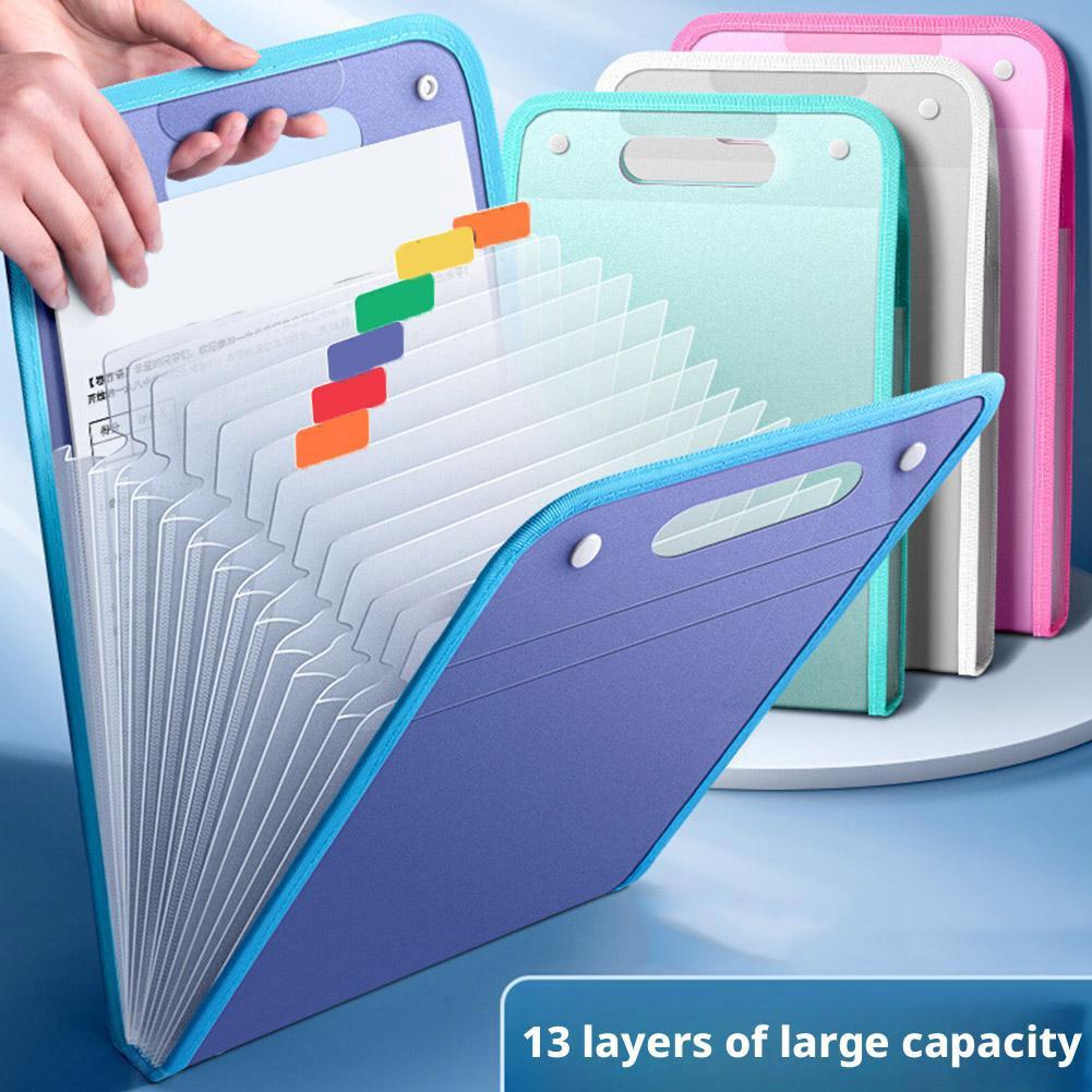 Document Organizer Folder - Carpeta de Archivos de 13 Bolsillos,