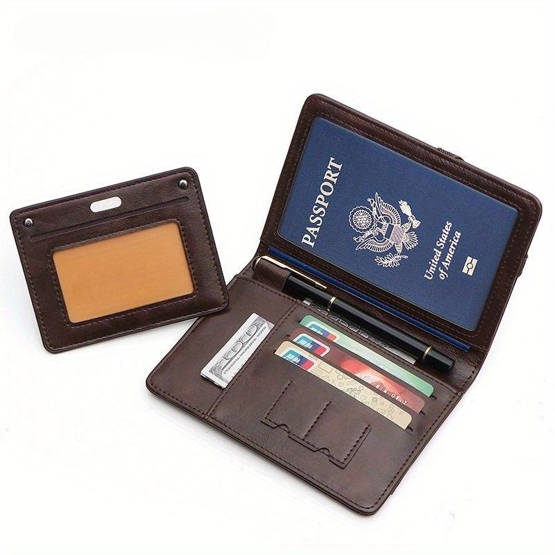 Travel Accessories Rfid - Cartera ligera para pasaporte con bloqueo