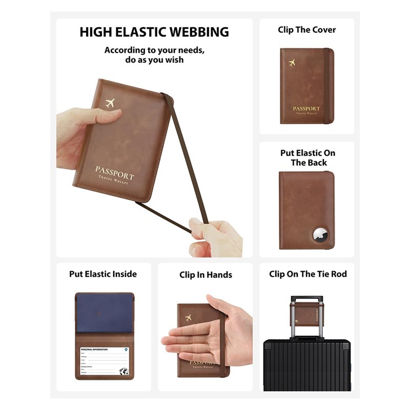 ABRT-Porta pasaportes con bloq - Travel Accessories Rfid reseña y precio