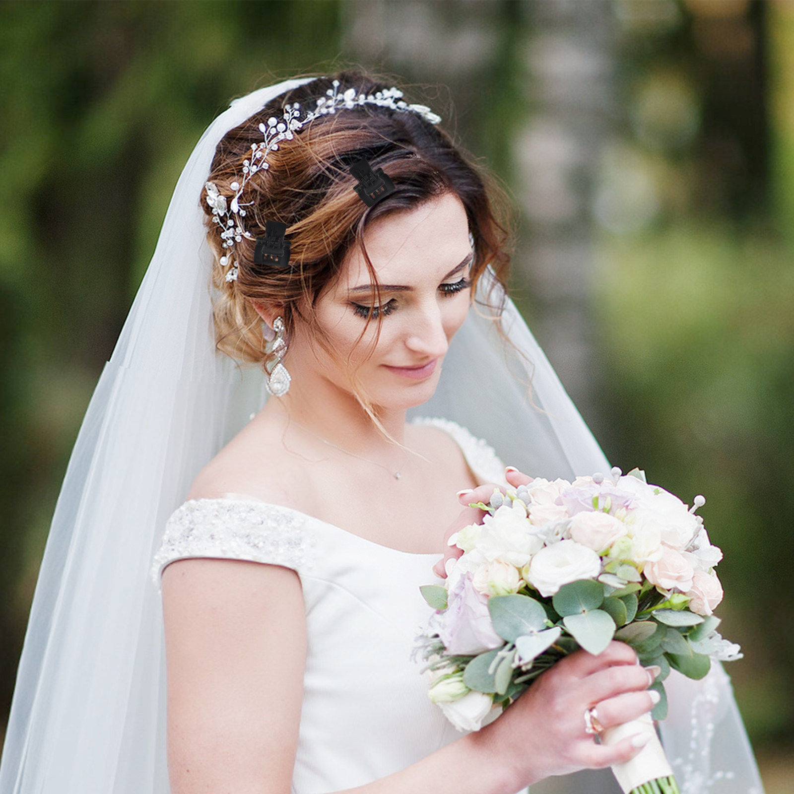 12 Mini Pinzas de Pelo Negras  - Travel Accessories Present reseña y precio