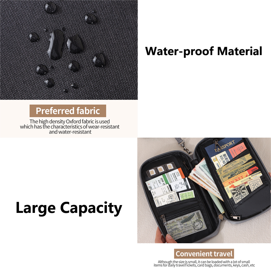 Cartera para pasaporte con blo - Travel Accessories Rfid reseña y precio
