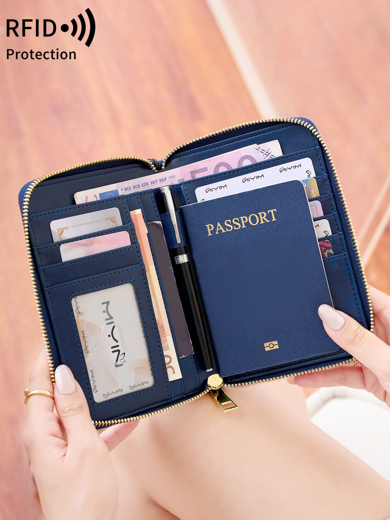 Porta Pasaportes con Protecció - Travel Accessories Rfid reseña y precio