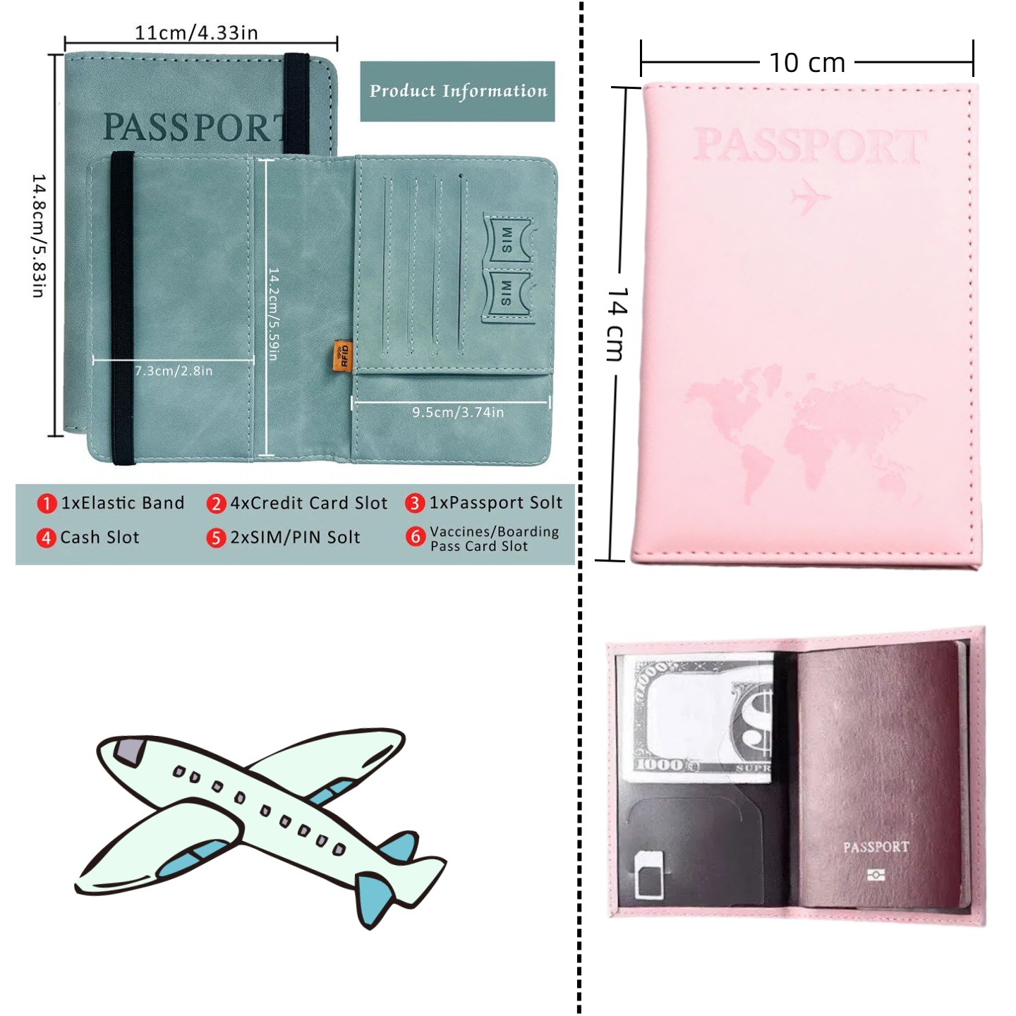 Funda de Pasaporte Vintage con - Travel Accessories Rfid reseña y precio
