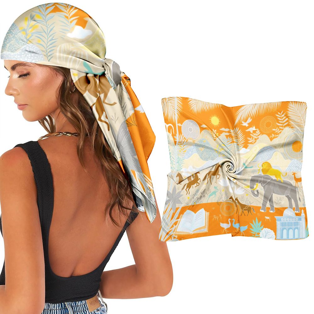 Pañuelo de Seda con Estampado  - Travel Accessories Present reseña y precio