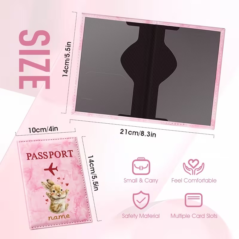 Porta Pasaportes de PU con Dis - Travel Accessories Present reseña y precio